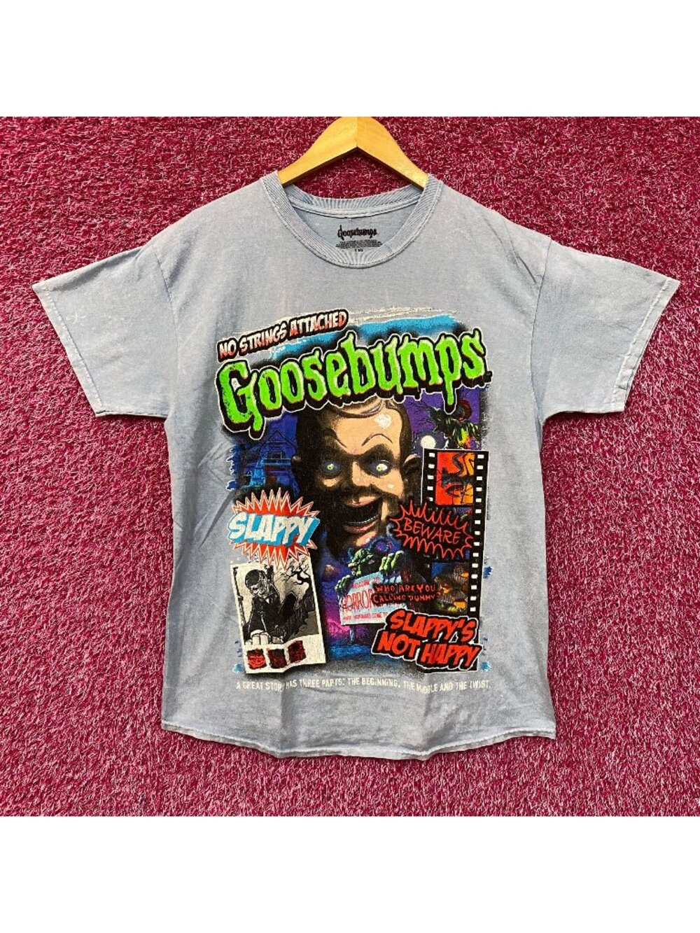 Goosebumps No Strings Attached RL Stines Horror T-Shirt L